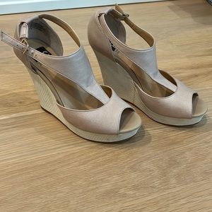 BC Footwear Wedge Sandals size 7.5